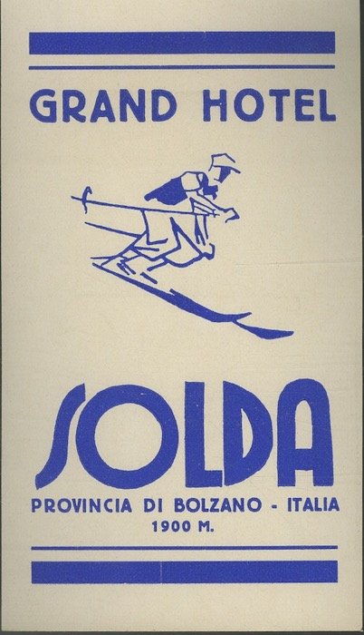 Grand hotel Solda, Bolzano.
