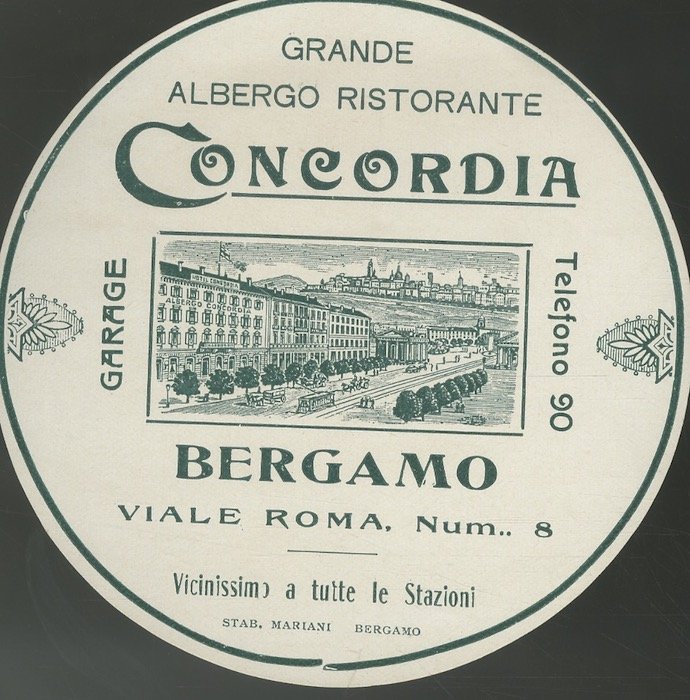 Grande albergo ristorante Concordia, Bergamo.