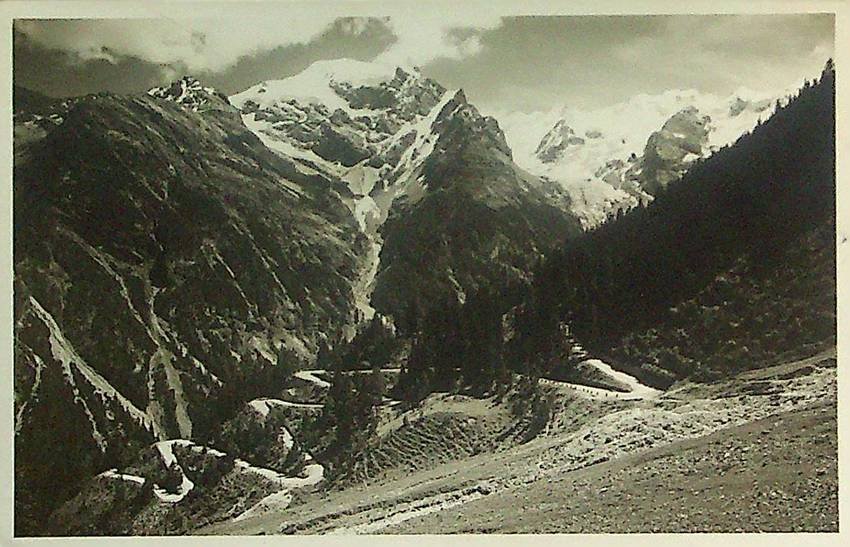 Gruppo dell'Ortler: 1546. Strada dello Stelvio con Panorama.