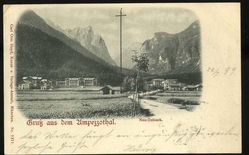 Gruss aus dem Ampezzothal. Neu-Toblach.