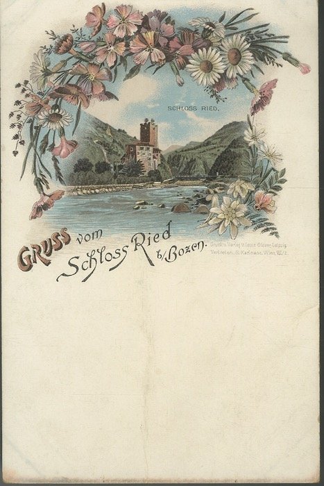 Gruss vom Schloss Ried b/Bozen.
