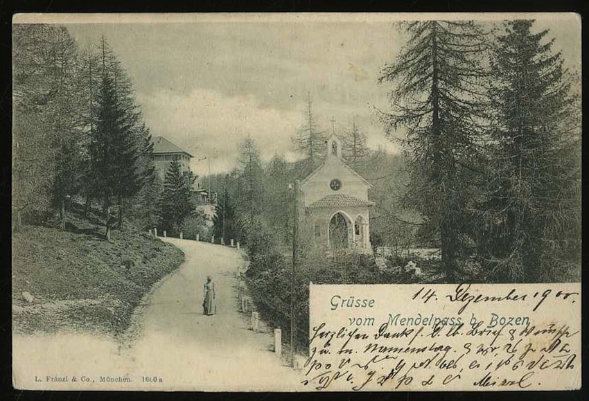 Grüsse vom Mendelpass bei Bozen.