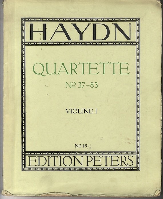 Haydn: SÃ¤mtliche 83 Quartette fÃ¼r zwei Violinen, Viola u. Violoncello.