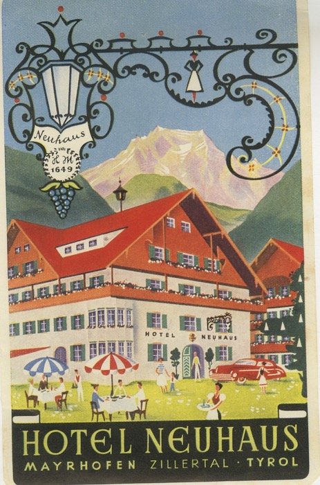 Hotel Neuhaus, Mayrhofen, Tyrol.