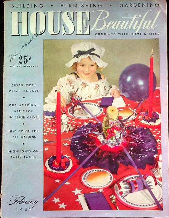 House beautiful: bulding, furnishing, gardening: February 1941.