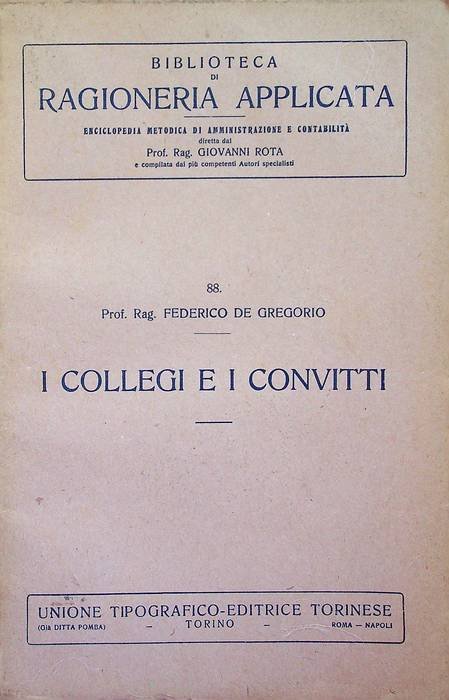 I collegi e i convitti.