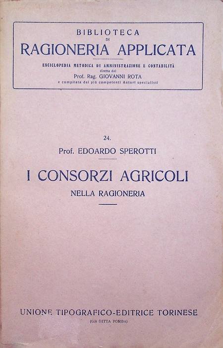 I consorzi agricoli nella ragioneria.