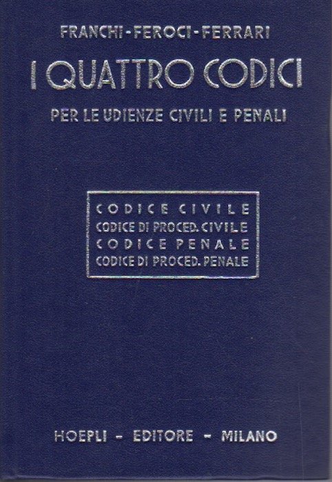 I quattro codici per le udienze civili e penali: codice …