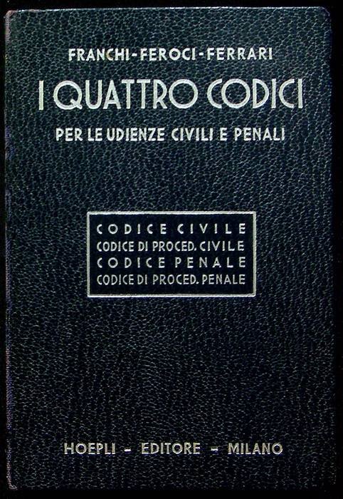 I quattro codici per le udienze civili e penali: codice …