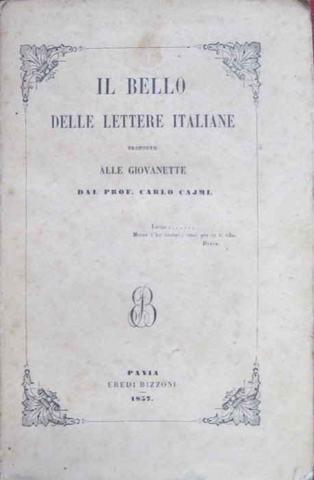 Il bello delle lettere italiane.