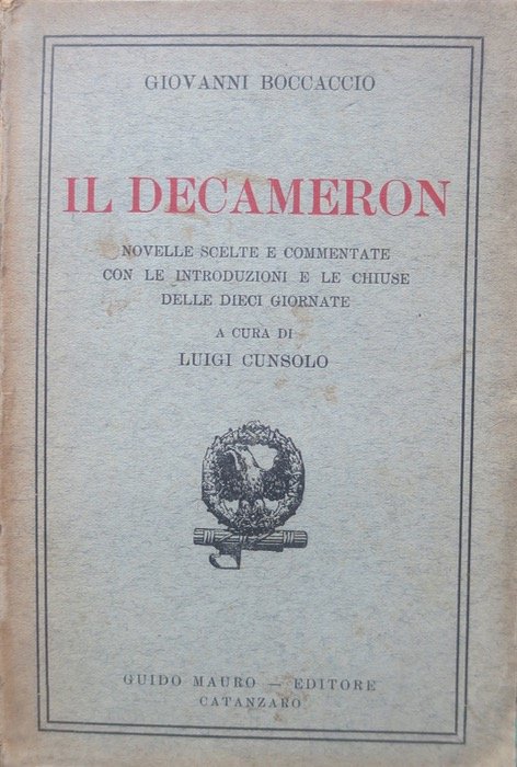 Il Decameron: novelle scelte e commentate.