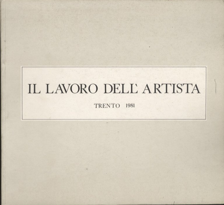 Il lavoro dell'artista.