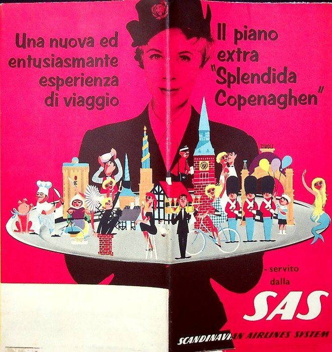 Il piano extra "Splendida Copenaghen". Servito dalla SAS. Scandinavian Airlines …
