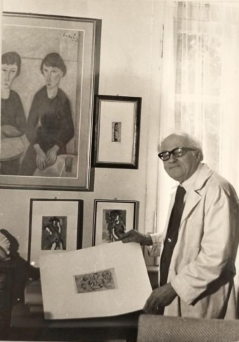 Il pittore Guido Polo.