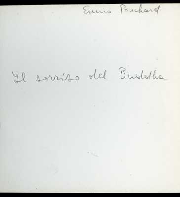 Il sorriso del Buddha.