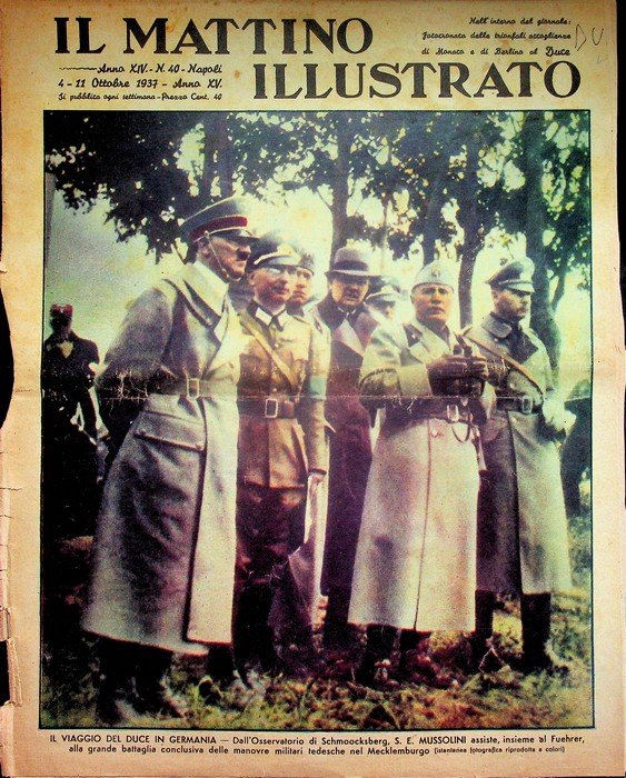 Il viaggio del duce in Germania.