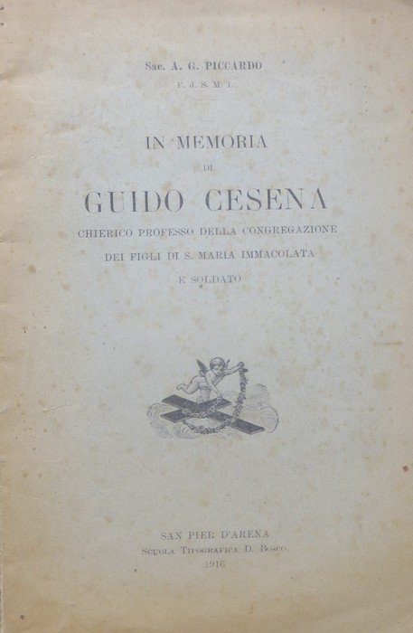 In memoria di Guido Cesena: chierico professo della congregazione dei …