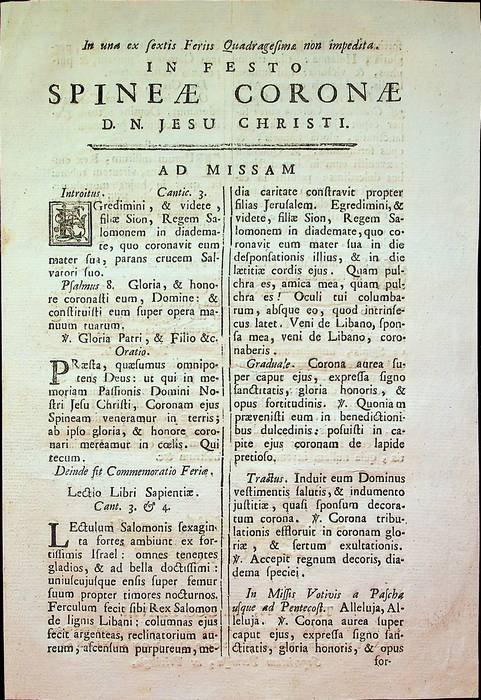 In una ex sextis feriis quadragesimÃ¦ non impedita in festo …