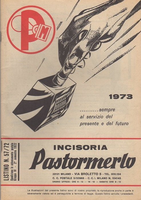 Incisioria Pastormerlo: 1973.