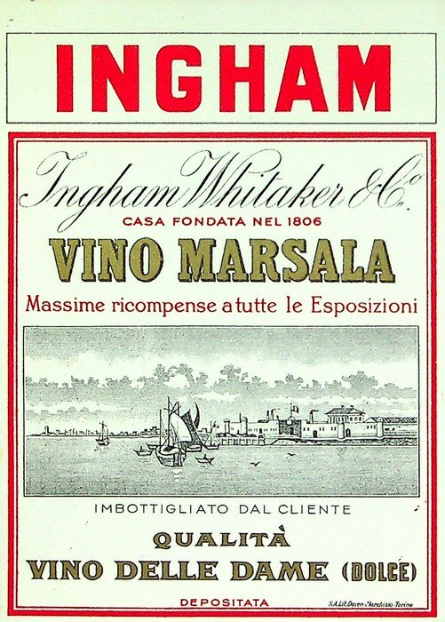 Ingham Whitaker & C.: Vino marsala: Vino delle dame (dolce).