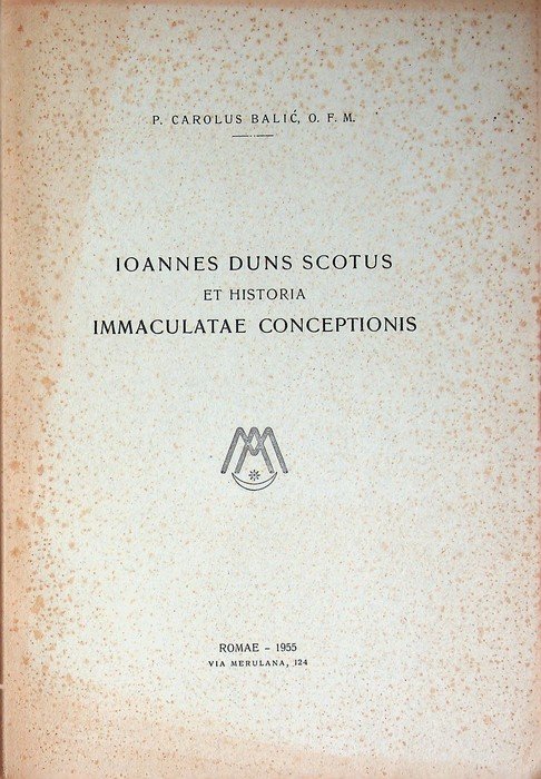 Ioannes Duns Scotus et historia Immaculatae Conceptionis. | Immagine principale