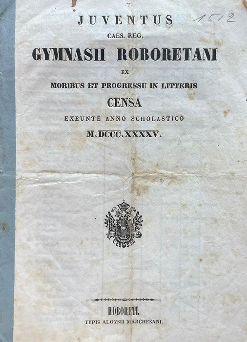 Iuventus Caes. Reg. Gymnasii roboretani e moribus et progressu in …