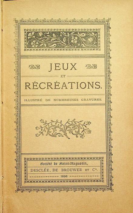 Jeux et Récréations.