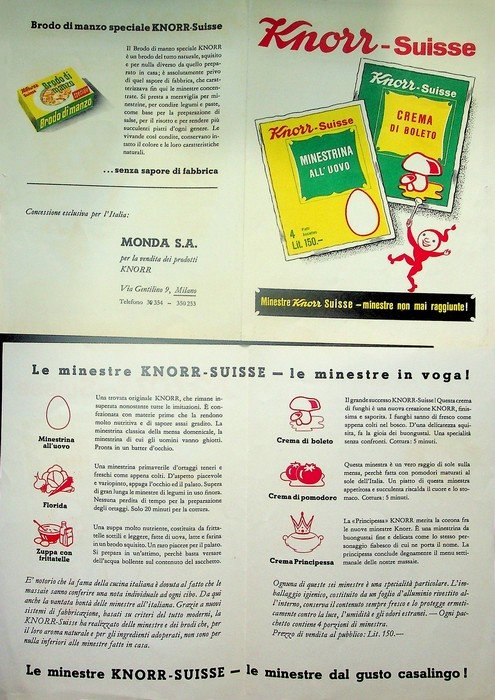 Knorr-Suisse: minestre Knorr.