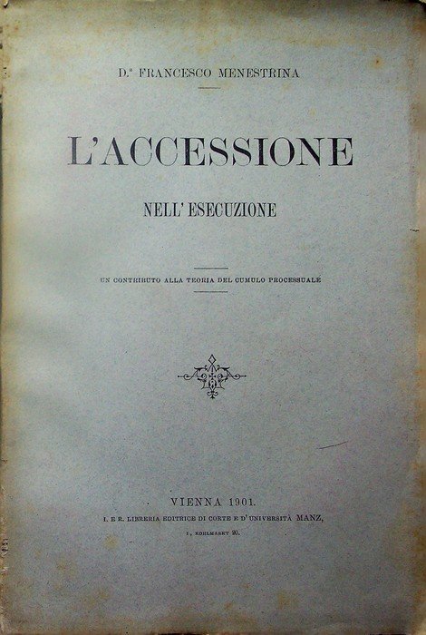 L'accessione nell'esecuzione: un contributo alla teoria del cumulo processuale.