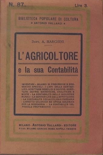 L'agricoltore e la sua contabilitÃ .