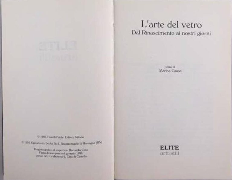 L'arte del vetro I.
