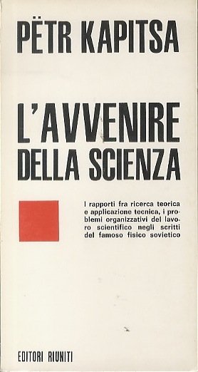 L'avvenire della scienza.