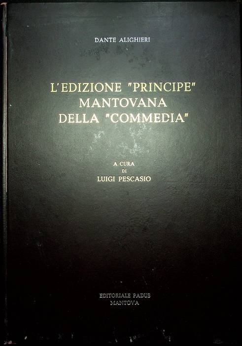 L'edizione "principe" mantovana della "Commedia".