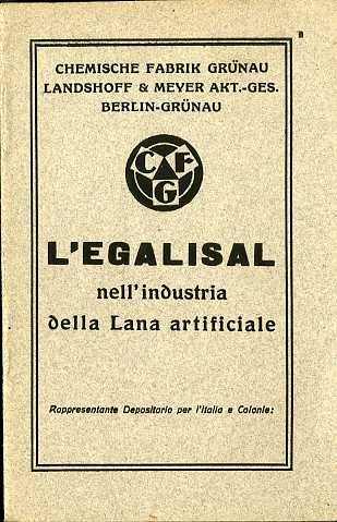 L'Egalisal nell'industria della lana artificiale.