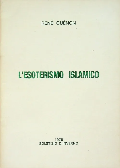 L'esoterismo islamico. | Immagine principale