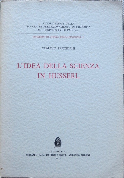 L'idea della scienza in Husserl.