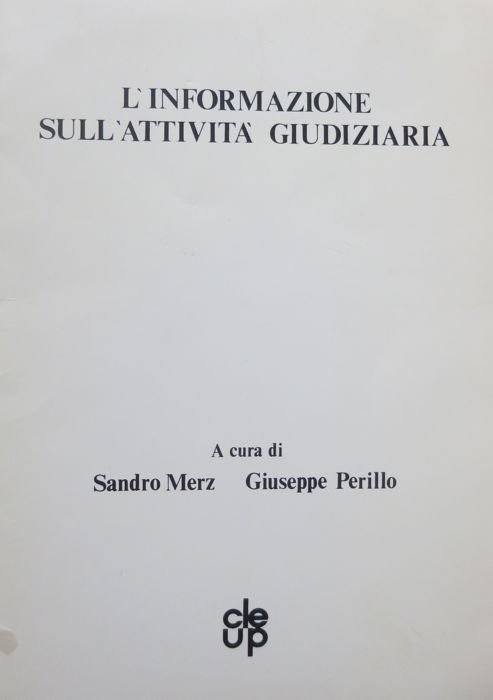L'informazione sull'attivita giudiziaria.
