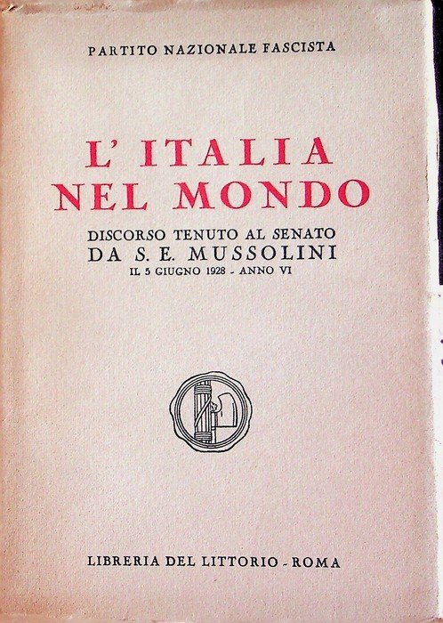 L'Italia nel mondo: discorso tenuto al senato da S. E. …