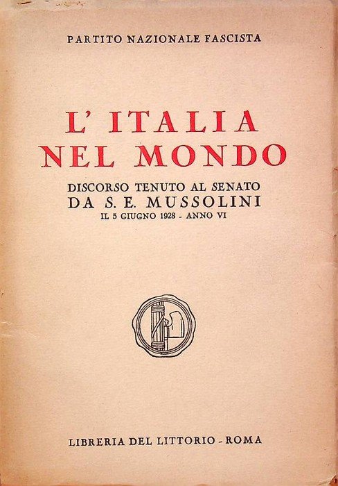L'Italia nel mondo: discorso tenuto al senato da S. E. …
