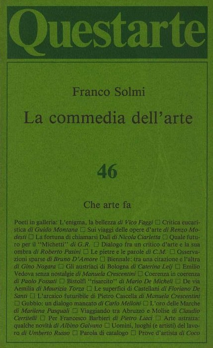 La commedia dell'arte.