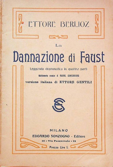 La dannazione di Faust: leggenda drammatica in quattro parti.