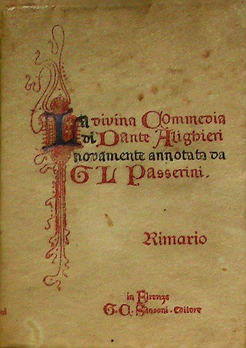 La Divina commedia: 4. Rimario.