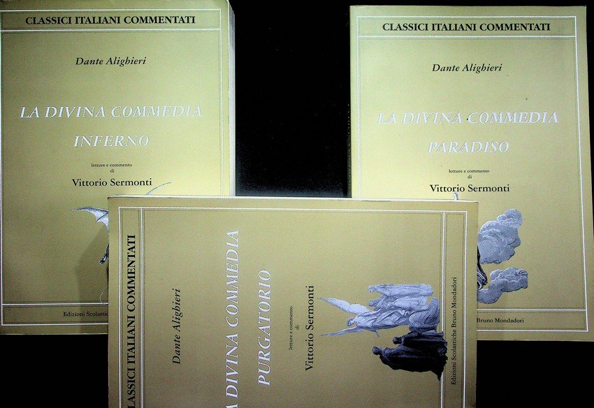 La Divina Commedia: I. Inferno; II. Purgatorio; III. Paradiso.