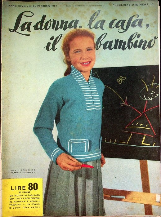 La donna, la casa, il bambino: rivista mensile di ricamo, …
