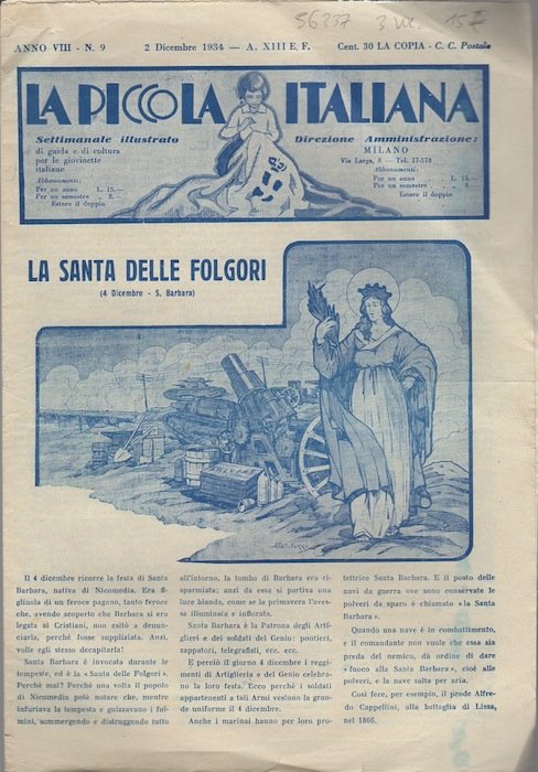 La piccola italiana: settimanale illustrato: A. VIII - N. 9 …