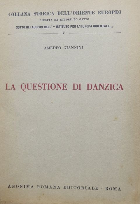 La questione di Danzica.
