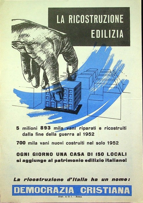 La ricostruzione edilizia.