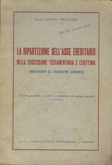 La ripartizione dell'asse ereditario nella successione testamentaria e legittima, secondo …