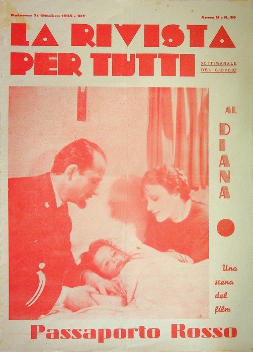La rivista per tutti: settimanale del giovedÃ¬: A. II - N. 29 (Palermo, 31 ottobre 1935).