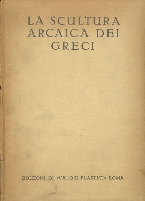 La scultura arcaica dei greci.